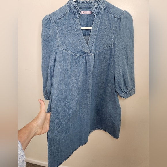 Women's Lalavon Denim Dress Sz XS - Picture 8 of 10